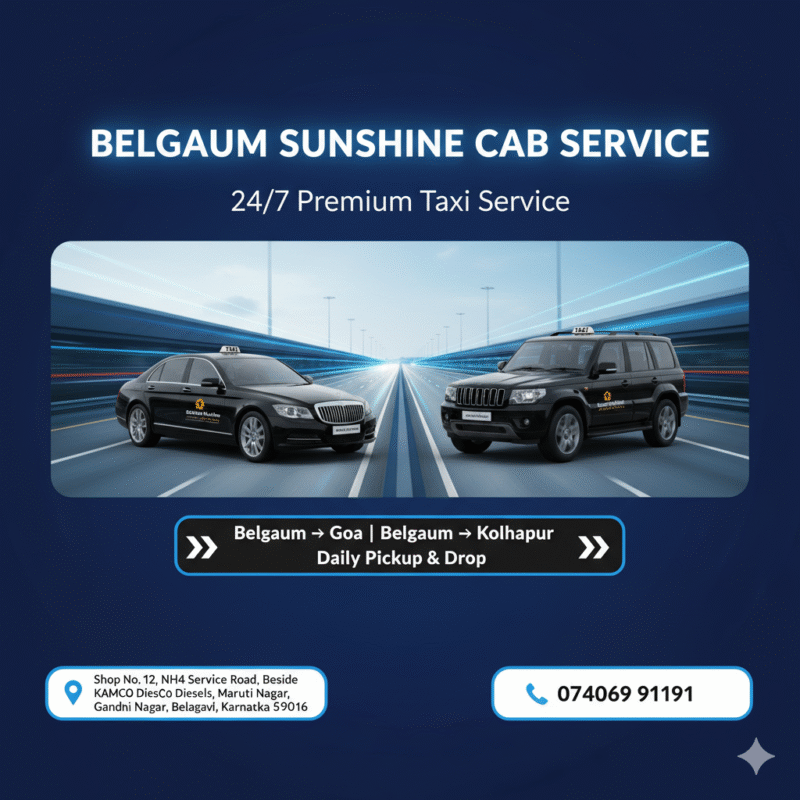 Best Belgaum to Goa Taxi Service – Safe, Fast & Affordable
